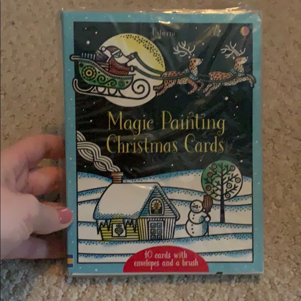 Usborne Magic Water Paint 🎨💦 Christmas🎄 cards